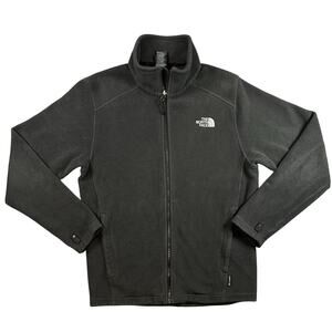 The North Face Fleece Jacket Men’s Small Black Full Zip Polartec Outdoors